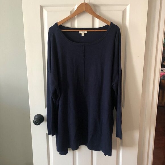 Style & Co. Sweaters - NWT Woman's Plus Size Style & Co Industrial Blue Sweater Super Soft Size 3X
